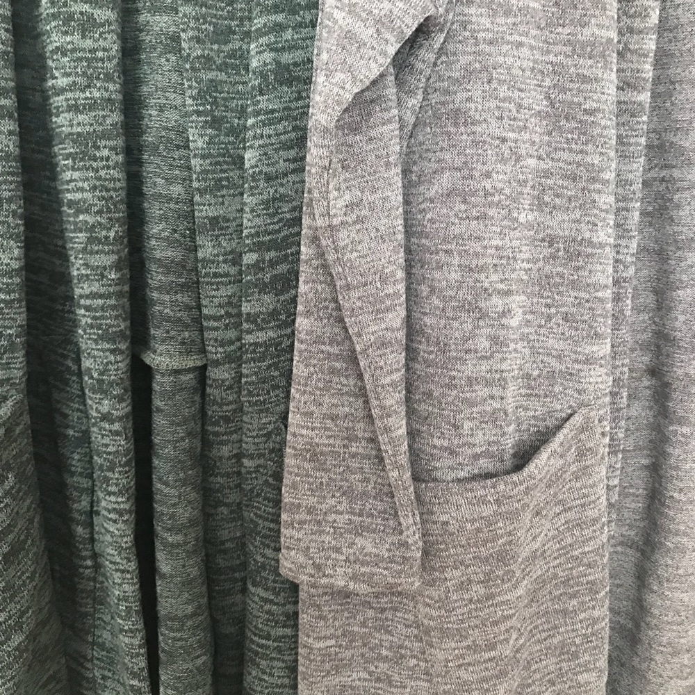 Olive Asymmetrical Hem Cardigan - Picture 5 of 5
